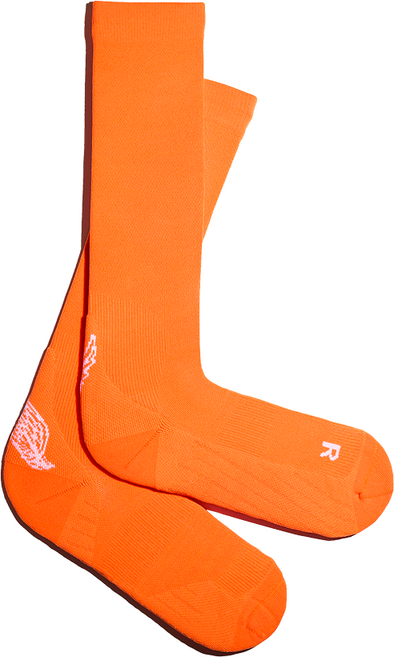 리투 블랙 윙 러닝 니 삭스, 오렌지, 1개