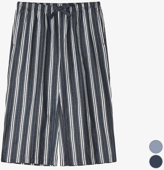 애니바디 면 7부 스트라이프 파자마 잠옷 바지