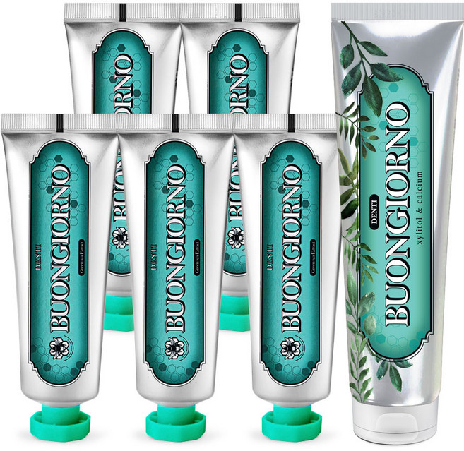 덴티본조르노 치약 구취케어 170g + 구취케어 100g x 5p, 1세트