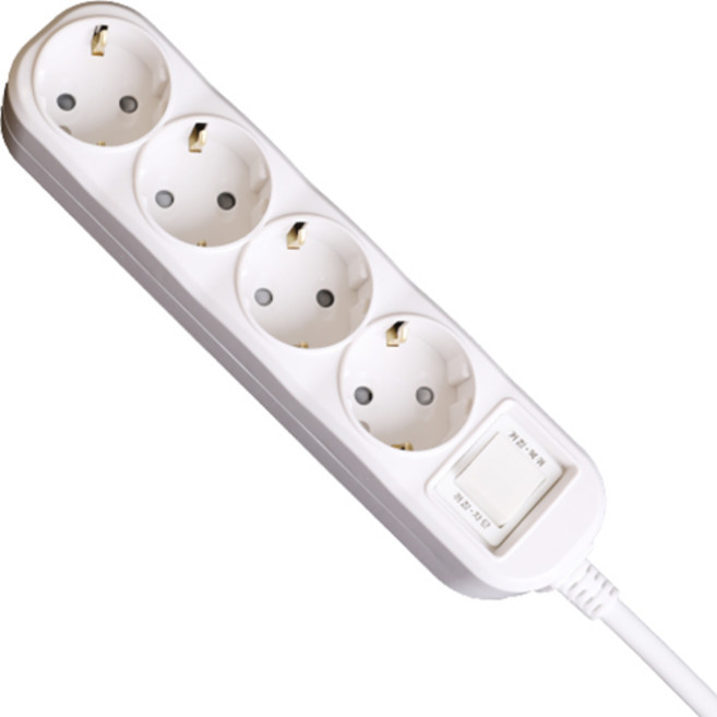 이어지다 메인 스위치 멀티탭 4구, 2m, 1개