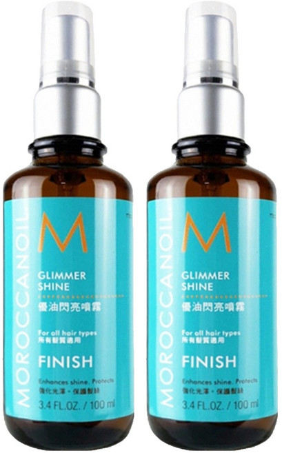 MOROCCANOIL 摩洛哥優油 優油閃亮噴霧, 2個, 100ml