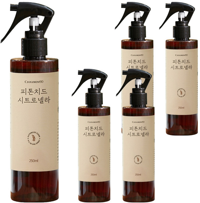 시나몬이오 피톤치드 시트로넬라 스프레이, 250ml, 5개
