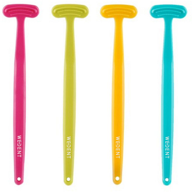 위덴 혀클리너 옐로우 + 라임 + 스카이 + 핑크 4종 세트, 1세트