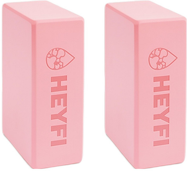 헤이피 요가블럭 2p, 롤리핑크, 2개