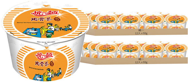 統一麵 肉骨茶風味 93g, 24入