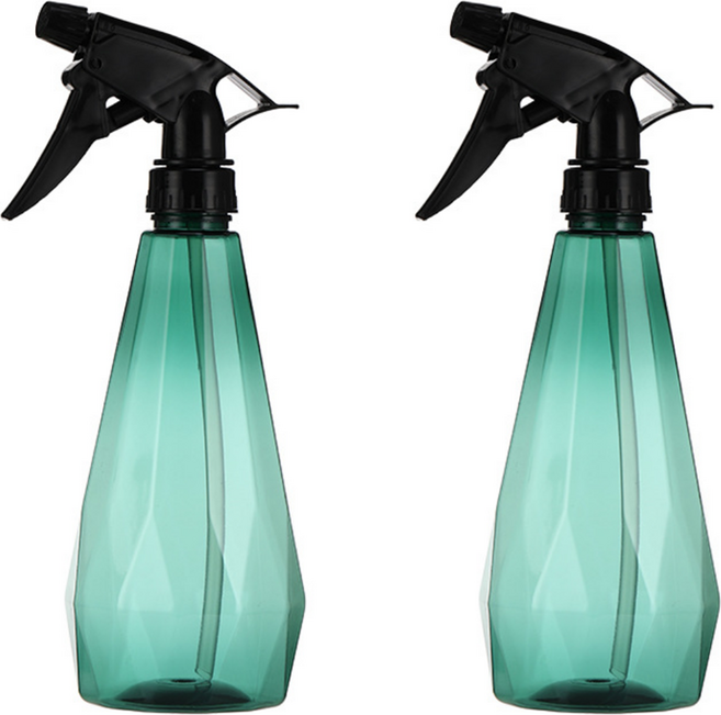 데일리픽 가정용 다리미 미용실 원예 분무기 500ml, 그린, 2개