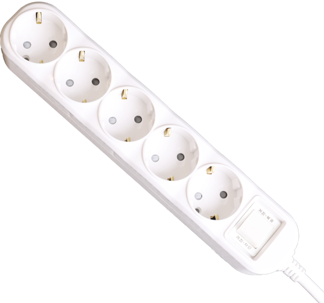 이어지다 메인 스위치 멀티탭 5구, 2m, 1개