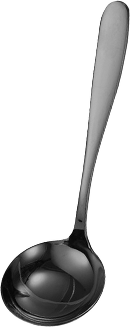 邸家本舖 歐風餐具 不鏽鋼湯勺, 鈦黑, 1支