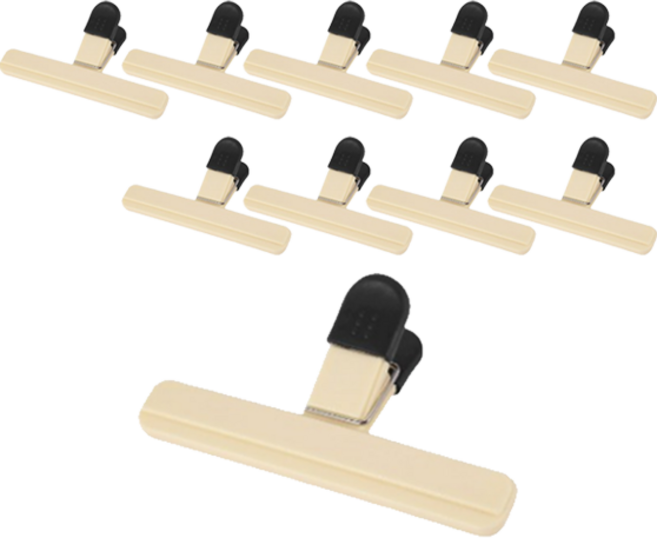 스타리움 다용도 클립형 대형 봉지집게, 화이트, 10개