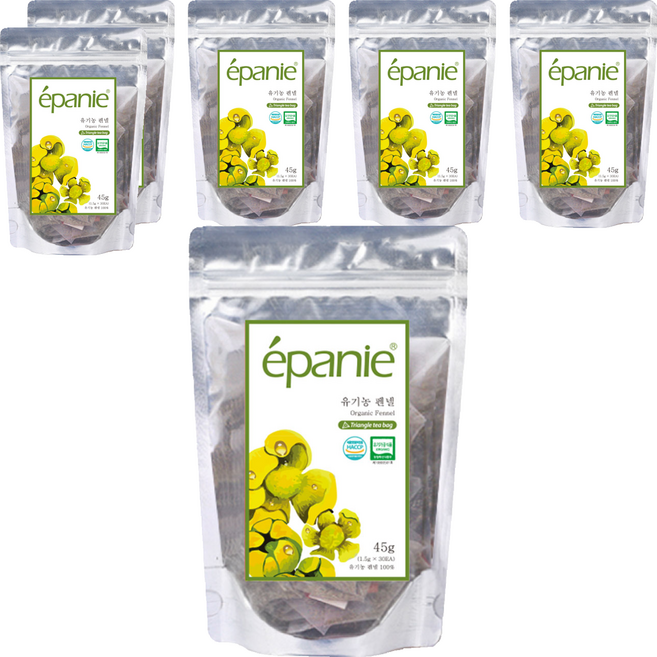 에빠니 펜넬 삼각망 티백, 1.5g, 30개입, 6개