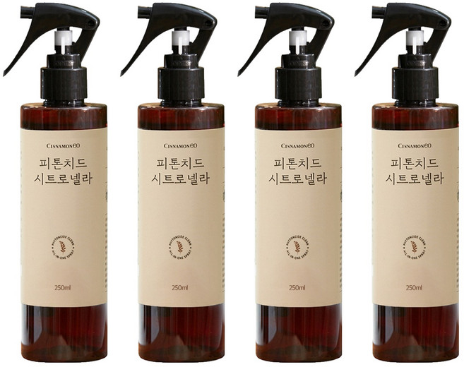 시나몬이오 피톤치드 시트로넬라 스프레이, 250ml, 4개