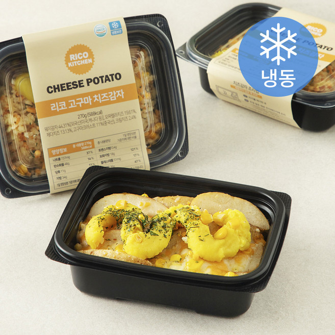 리코 고구마 치즈감자 (냉동), 270g, 3개