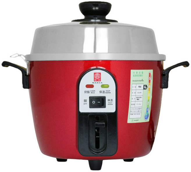 南亞牌 3人份不鏽鋼電鍋 寶紅色, EC-203