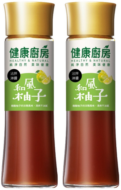 健康廚房 和風柚子拌醬, 200ml, 2瓶