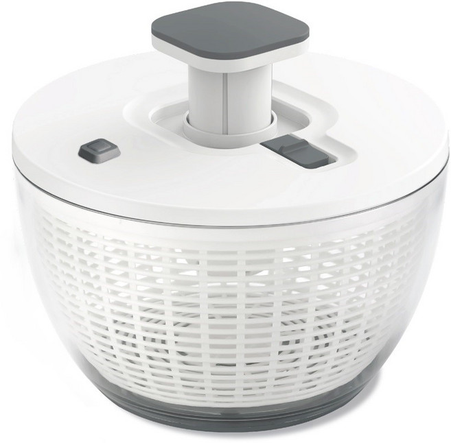 코멧 대용량 펌프식 스피너 채소 탈수기, 화이트+그레이, 1개