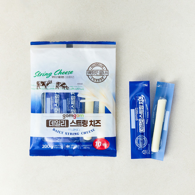 곰곰 데일리 스트링치즈, 20g, 10개입, 1개