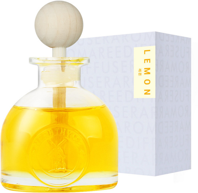 허브타임 퍼퓸 플러스 차량용 디퓨저 60ml 본품, 레몬, 1개