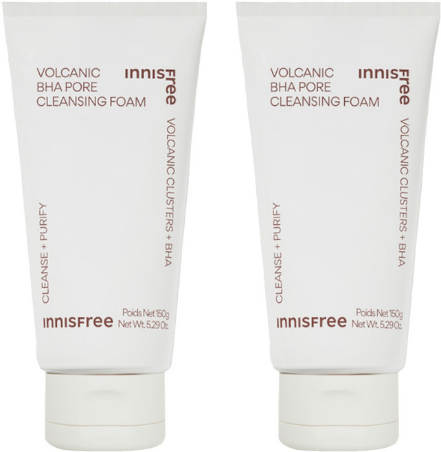 INNISFREE 台灣公司貨 火山泥毛孔調理洗面乳, 150g, 2條