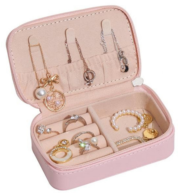 PORA BELLA 皮革小長方形首飾盒