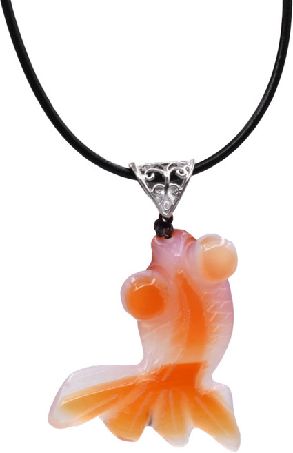 婆娑起舞紅瑪瑙金魚墜鍊 40g