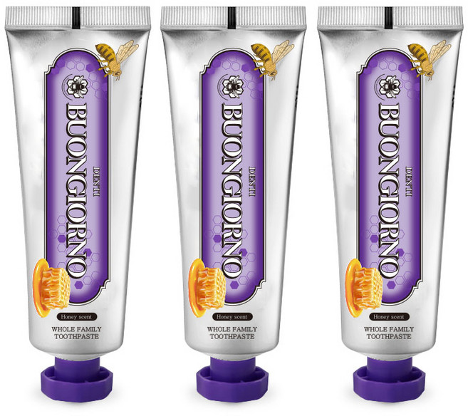 덴티본조르노 잇몸치약, 100g, 3개