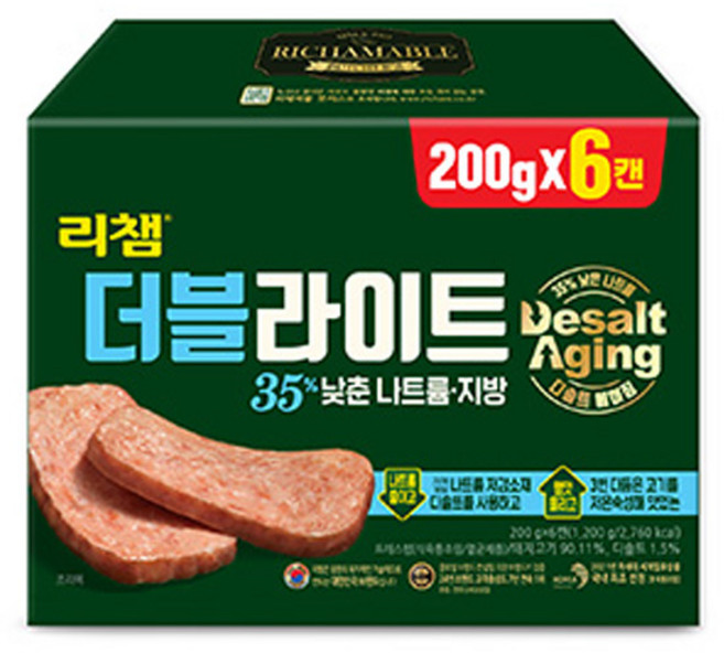 리챔 더블 라이트, 200g, 6개