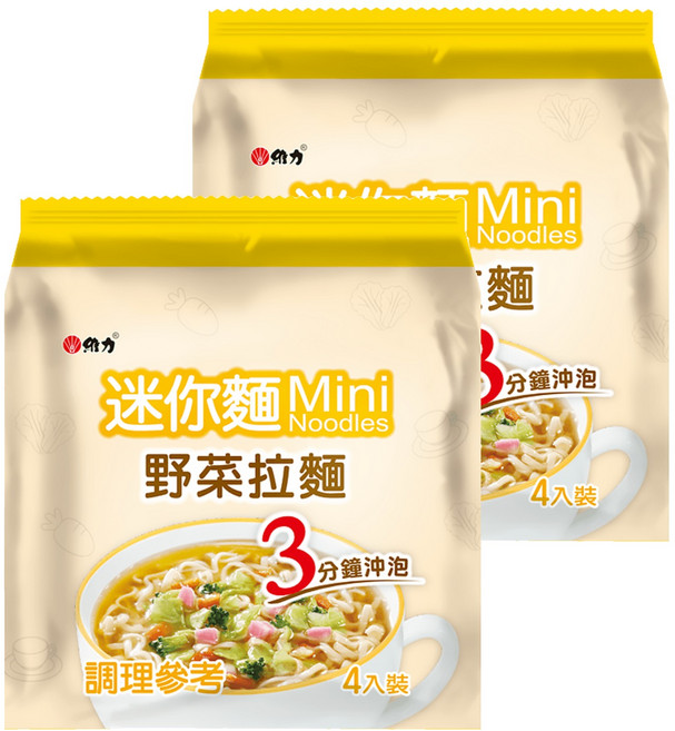 維力 迷你野菜拉麵 20g, 8包