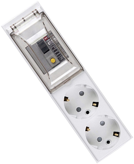 오성정밀 고용량 누전차단 멀티탭 전선형 2구 OSN223, 2.5m, 화이트, 1개