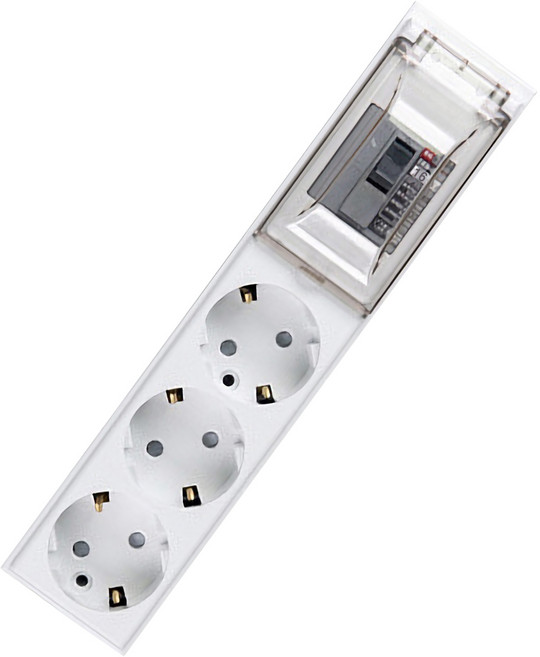 이어지다 고용량 멀티탭 3구 OS 배선, 4.5m, 화이트, 1개