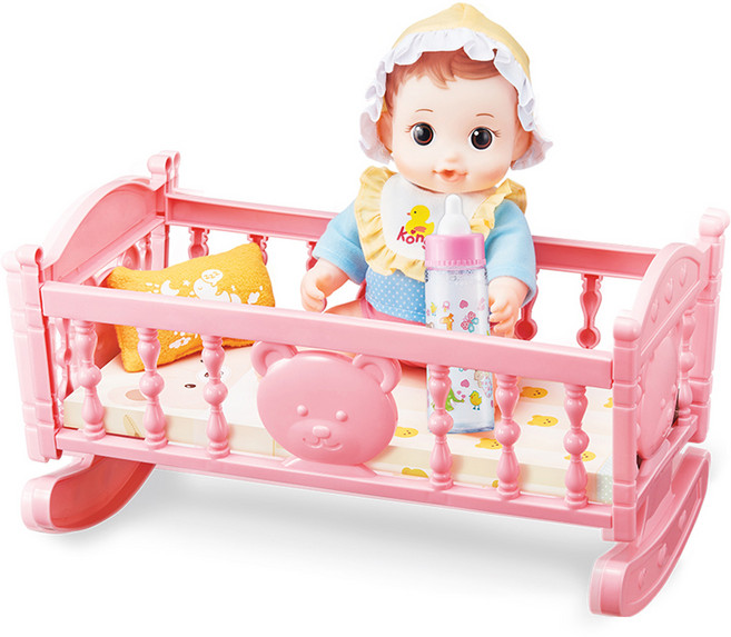 영실업 맘마먹고 쿨쿨 콩콩이 침대 세트 소꿉놀이, 혼합색상, 1개