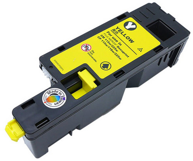 FUJI XEROX 富士 原廠高容量碳粉匣 CT202267 適用 CP115w/CP116w/CP225w/CM115w/CM225fw, 黃色, 1個