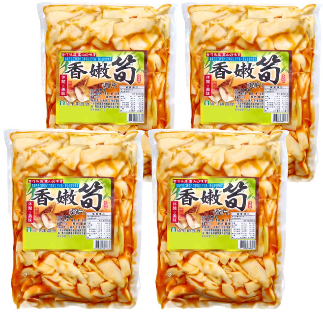 埔里鎮農會 香嫩筍 筍片, 600g, 4包