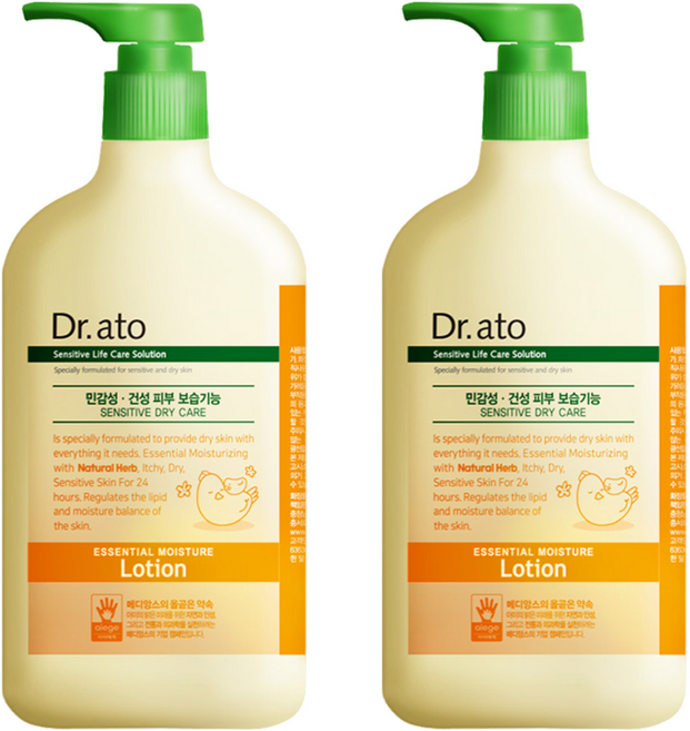 닥터아토 에센셜 모이스춰 로션, 500ml, 2개