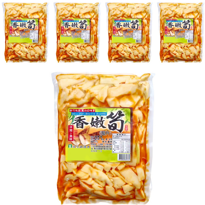 埔里鎮農會 香嫩筍 筍片, 600g, 5包