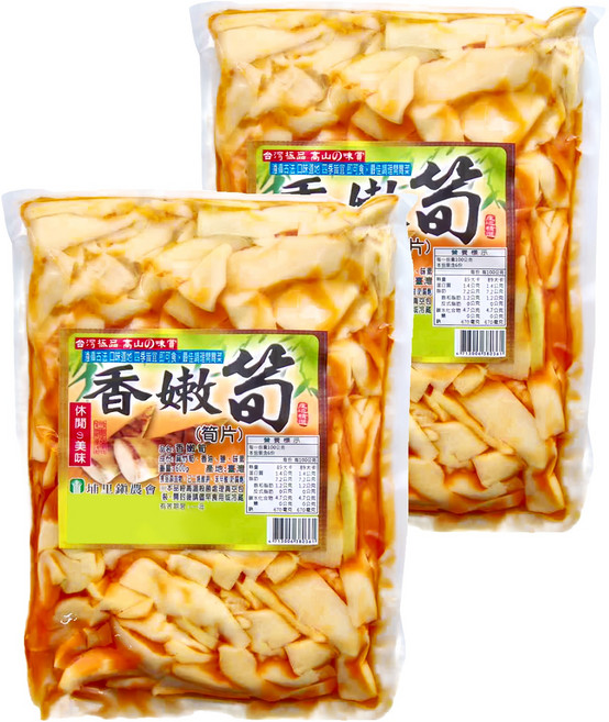 埔里鎮農會 香嫩筍 筍片, 600g, 2包