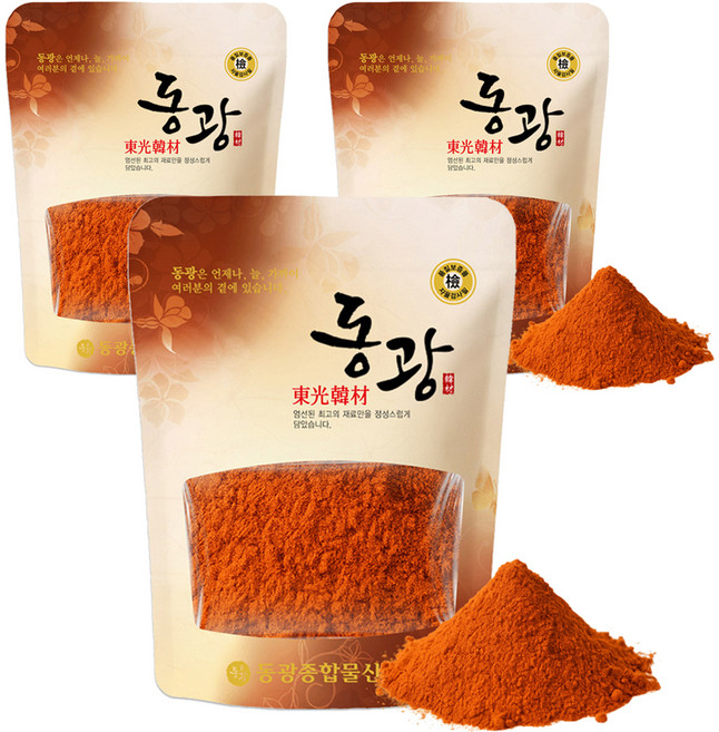 동광한방몰 식용 치자 가루 분말, 500g, 3개