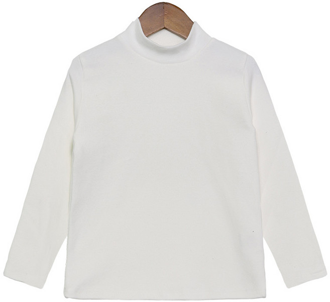 유라비 남녀공용 모크 하이넥 티셔츠