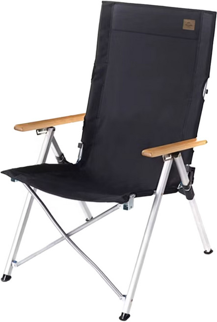 Naturehike 挪客 鋁合金輕便折疊躺椅 ty03款 天野 nh17t003-y, 黑色, 1入