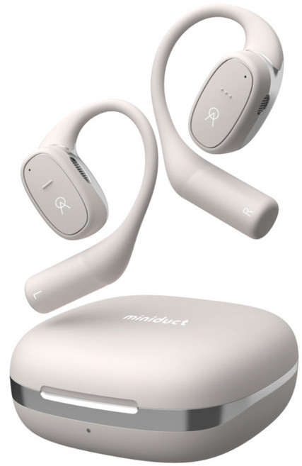 미니덕트 오픈에어 블루투스 이어폰 mi2500DT 샌드 베이지 8시간