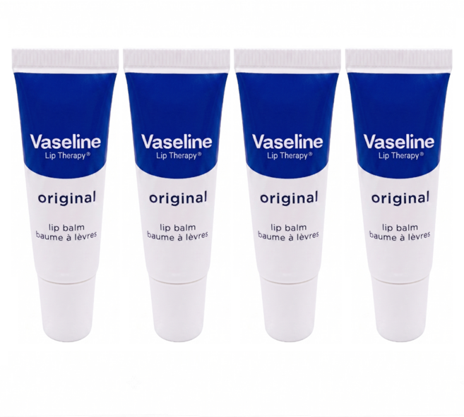 Vaseline 凡士林 護唇膏, 4條, 10g