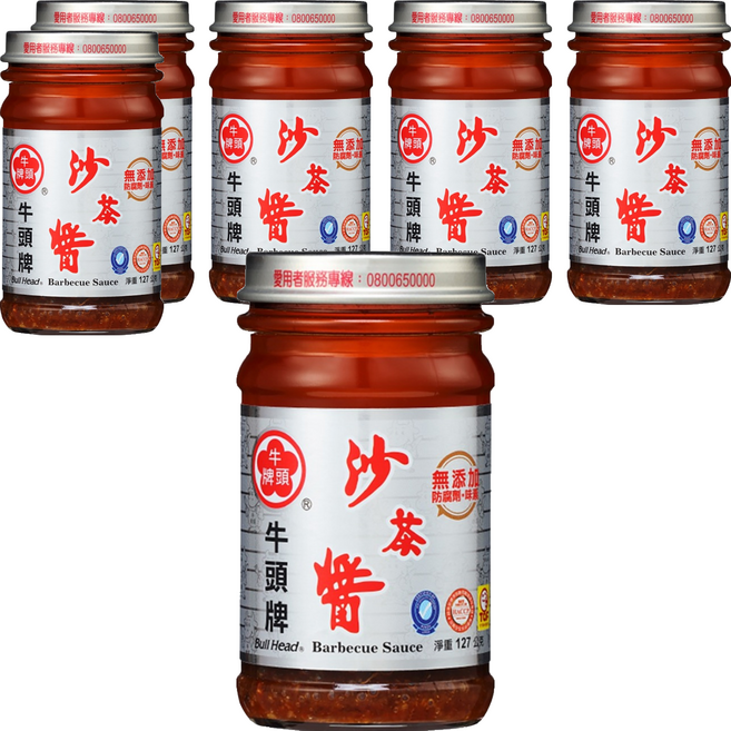 牛頭牌 沙茶醬, 127g, 6罐