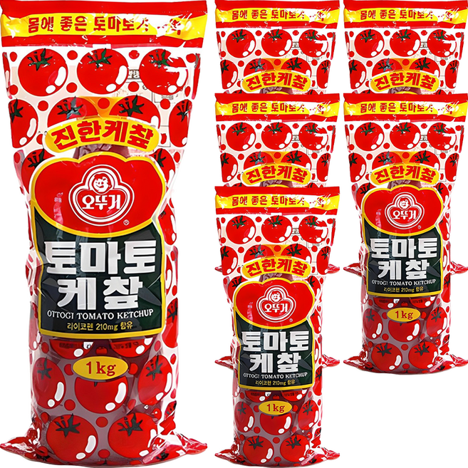 오뚜기 토마토 케챂, 1kg, 6개