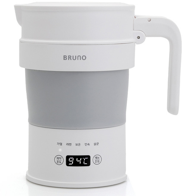 BRUNO 여행용 접이식 주전자 0.7L + 파우치 세트, BFK-2407