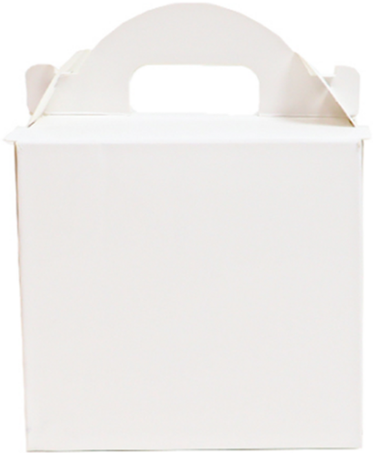 중앙패키지 앞열림 접착 조각케익 상자 소, 화이트, 50개