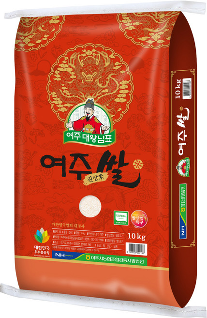 여주시농협 2026년산 햅쌀 대왕님표 여주쌀 진상미 상등급, 10kg, 1개