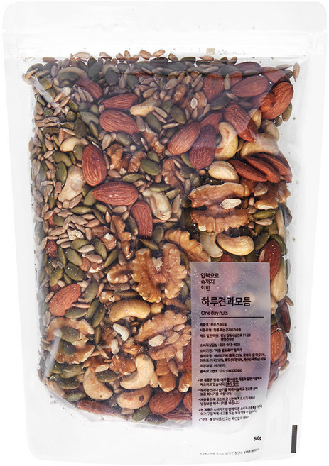 방앗간청년 압력으로 쪄서 볶은 하루견과모듬, 600g, 1개