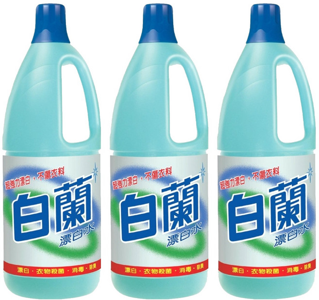 白蘭 漂白水, 1.5L, 3瓶