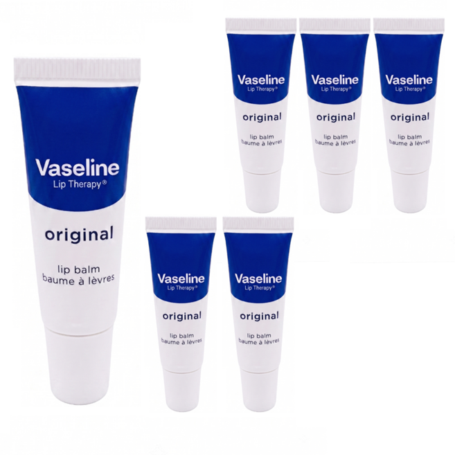 Vaseline 凡士林 護唇膏, 6條, 10g