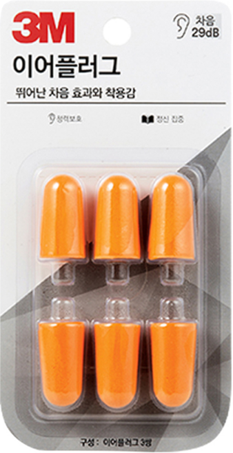 3M 耳塞補充包, 6入, 3組