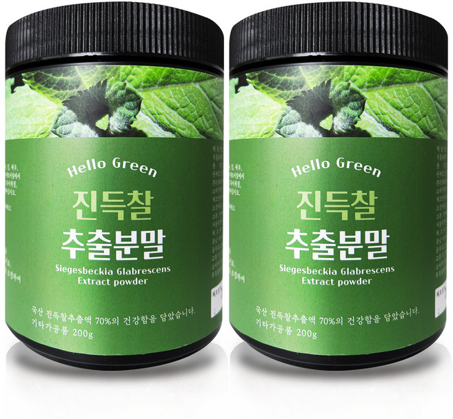 헬로우그린 HACCP 진득찰 추출분말, 2개, 200g